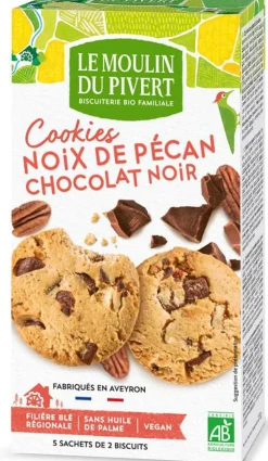 Cookies pecan, extra pépites de chocolat noir bio