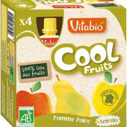 Cool Fruits Bio Pomme-Poire 4 X 90 G VITABIO