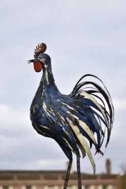 Coq à fines lamelles en métal recyclé Chouette & Co