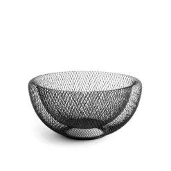 Corbeille à fruits en métal coloris noir – 25 x 12 cm