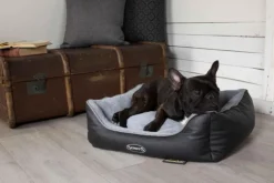 Corbeille à mémoire de forme pour chien et chat Château Scruffs – Taille S