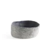 Corbeille de table coloris gris en laine de mouton fait main Aveva - Ø 28 cm