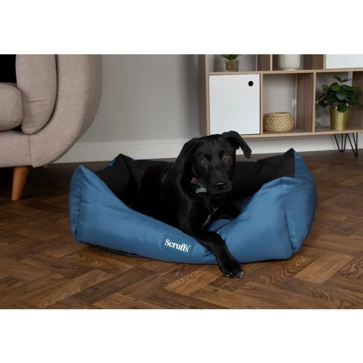 Corbeille imperméable pour chien coloris bleu Scruffs Expédition – Taille M