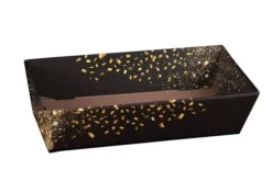 Corbeille panier gourmand Petra noire - 28 x 37 cm