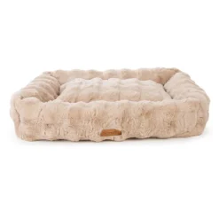 Corbeille pour chien Alpine coloris beige en tissu Scruffs Taille XL - 90 x 70 cm