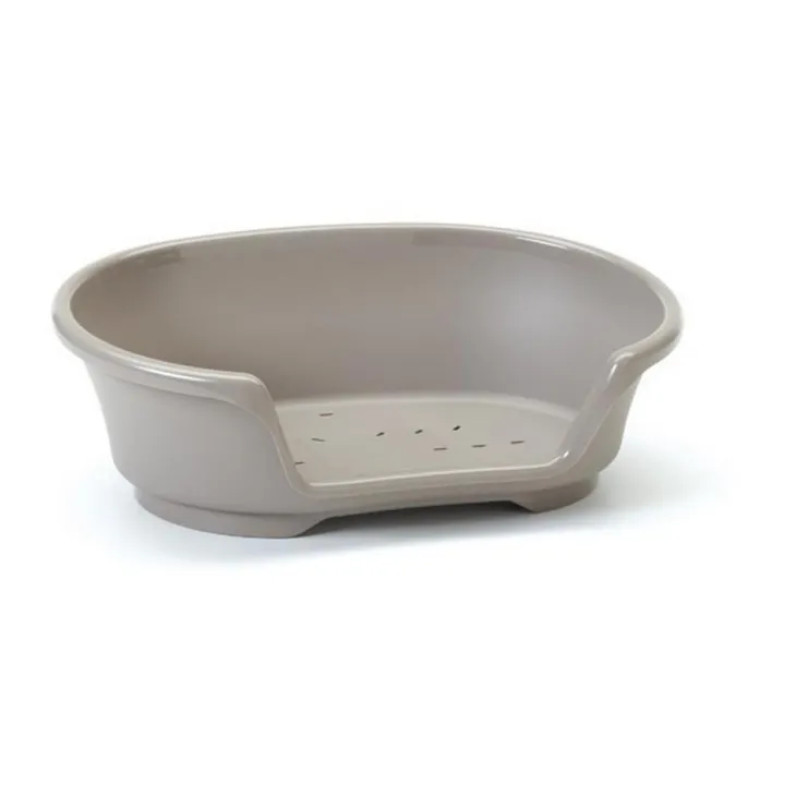 Corbeille pour chien en plastique gris Savic modèle Cosy Air 90 cm (fond du panier) - 104 x 70 x 30 cm