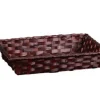 Corbeille Rihana en bambou chocolat Cav Service - 31 x 21 x 7 cm