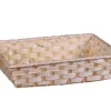 Corbeille Rihana rectangulaire en bambou naturel Cav Service - 31 x 21 x 7 cm