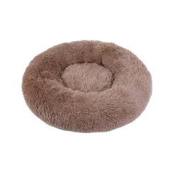 Corbeille ronde moelleuse pour chien et chat coloris beige Wouapy - Ø 50 cm