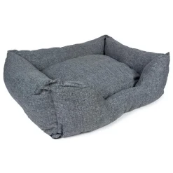Corbeille textura Europet coloris gris en coton - 80 x 60 cm