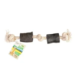 Corne marron avec corde 45 cm