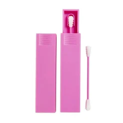 Coton tige réutilisable rose