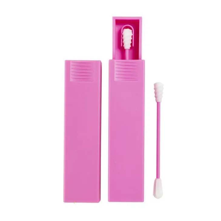 Coton tige réutilisable rose