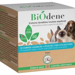 Cotons réutilisables pour animaux Biodène - x 10