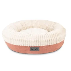 Couchage pour chien coloris orange corbeille ronde Scruffs Ellen - Taille XL Ø 75 cm