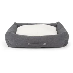 Couchage pour chien coloris gris corbeille Scruffs Eco Eden - Taille XL 90 x 70 cm
