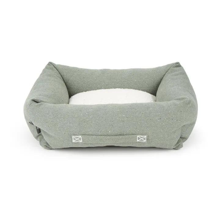 Couchage pour chien coloris vert corbeille Scruffs Eco Eden - Taille M 60 x 50 cm