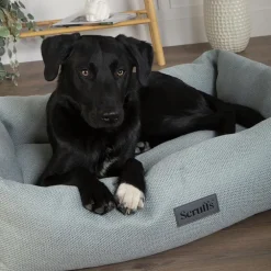 Couchage pour chien coloris vert corbeille Scruffs Ellen - Taille M 60 x 50 x 16 cm