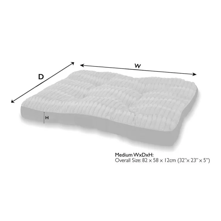 Couchage pour chien coloris gris coussin Scruffs Ellen - Taille M 82 x 58 cm