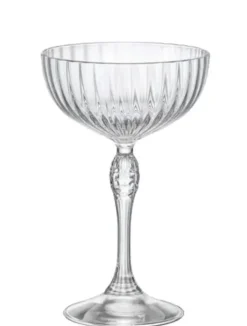 Coupe à champagne en verre transparent America - 23 cl