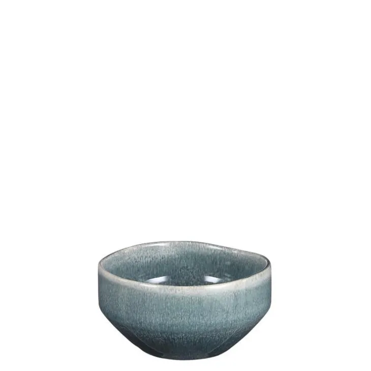 Coupe coloris bleu en grès Rhéa - 12,5 cm