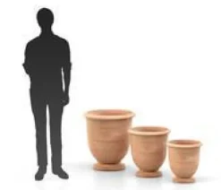 Coupe en terre claire Poterie Goicoechea Ederra 80 L - Ø 61 x H 61 cm