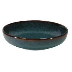Coupelle en grès réactif bleu Volga - Ø 19 cm