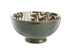 Coupelle en porcelaine coloris marron Penjab – Ø 11,5 cm (produit vendu à l'unité, livré aléatoirement parmi trois modèles)