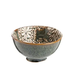 Coupelle en porcelaine coloris marron Penjab – Ø 11,5 cm (produit vendu à l'unité, livré aléatoirement parmi trois modèles)