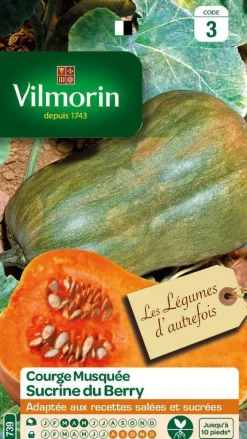 Courge Musquée Sucrine du Berry Vilmorin - graines à semer