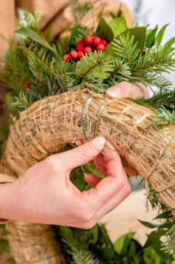 Couronne de paille - 25 cm de diamètre