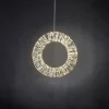 Couronne lumineuse LED à lumière blanc chaud fixe sur secteur - Ø 45 cm