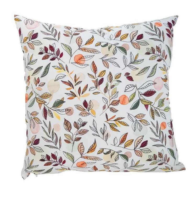 Coussin Adagio Lilas coloris blanc en coton - 45 x 45 cm