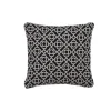 Coussin carré en tissu acrylique coloris reglisse Fermob Lorette - 44 x 44 cm