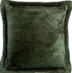 Coussin carré vert fougères en polyester Tender - 50 x 50 cm