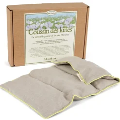 Coussin chauffant des kinés aux graines de lin Mille Oreillers - 24 x 50 cm
