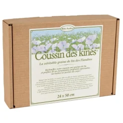 Coussin chauffant des kinés aux graines de lin Mille Oreillers - 24 x 50 cm