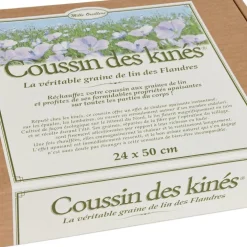 Coussin chauffant des kinés aux graines de lin Mille Oreillers - 24 x 50 cm