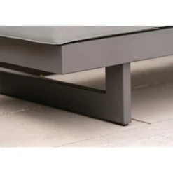 Coussin d'assise coloris gris en polyacrylique Holly - 72 x 72 x 10 cm