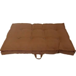 Coussin d'assise pour palette uni Terre - 118 x 80 x 15 cm