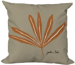 Coussin déco carré en polyester/coton marron Vanara Terra - 40 x 40 x 15 cm