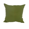 Coussin déco carré en polyester/coton vert Mousse - 40 x 40 x 15 cm