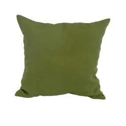 Coussin déco carré en polyester/coton vert Mousse - 40 x 40 x 15 cm