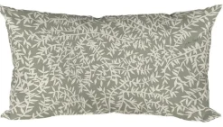 Coussin déco en polyester/coton vert Cueillette Argile - 50 x 30 x 15 cm