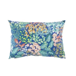 Coussin décoratif rectangulaire décoratif coloris multicolore en coton oeko tex Maiwenn - 35 x 50 cm