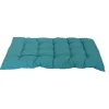 Coussin dossier palette en polyester/coton uni Emeraude Banco - 120 x 60 x 10 cm