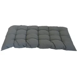 Coussin dossier palette en polyester/coton gris Pierre Banco - 120 x 60 x 10 cm