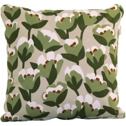 Coussin extérieur Tulipe en tissu coton/mousse polyester coloris Poésie automnale Fermob Bouquet sauvage - 44 x 44 cm