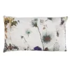Coussin floral coloris multicolore en coton - 50 x 30 cm