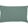 Coussin Maia coloris vert en coton - 30 x 50 cm